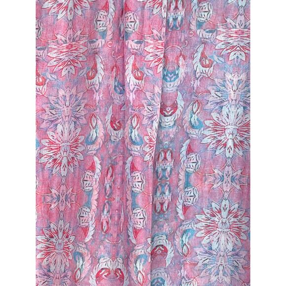 Dream Catcher 100% Silk Colorful Long Sleeve Button-Up Shirt Multi Women's 36/M - Picture 9 of 9